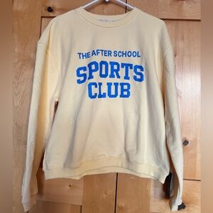 Minimalist Folk Co Yellow Sports Club Sweatshirt